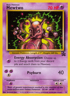 1999 Wizards Black Star Promos Mewtwo #14