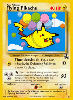 Flying Pikachu Wizards Black Star Promos card