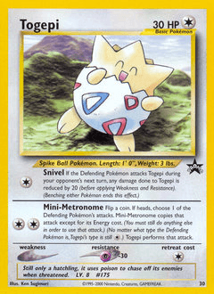 Togepi Wizards Black Star Promos card