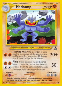 Machamp Wizards Black Star Promos card