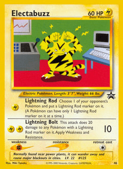Electabuzz Wizards Black Star Promos card
