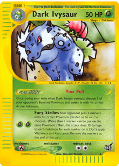 Dark Ivysaur Best of Game card