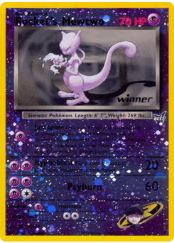 Rocket's Mewtwo Best of Game card