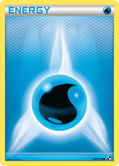 Water Energy Black & White card