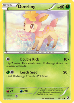 Deerling Black & White card