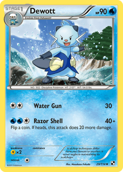 Dewott Black & White card