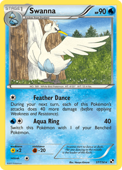 Swanna Black & White card