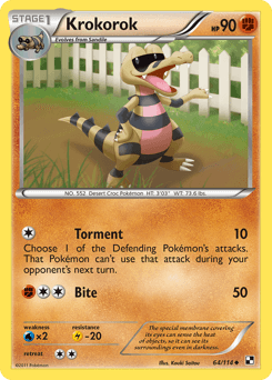 Krokorok Black & White card