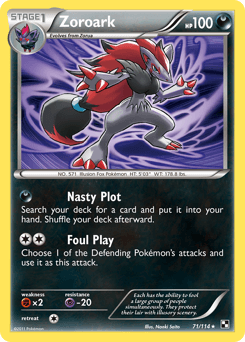 Zoroark Black & White card