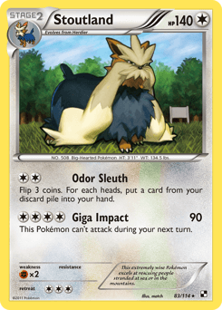Stoutland Black & White card