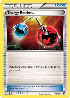 Energy Retrieval Black & White card