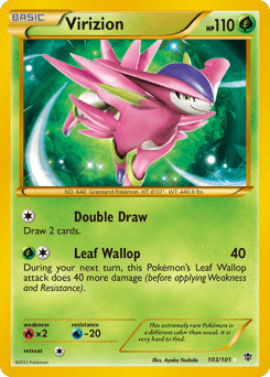 Virizion Plasma Blast card