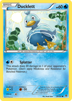 Ducklett Plasma Blast card
