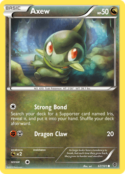 Axew Plasma Blast card