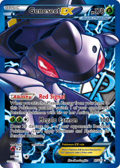 Genesect-EX Plasma Blast card