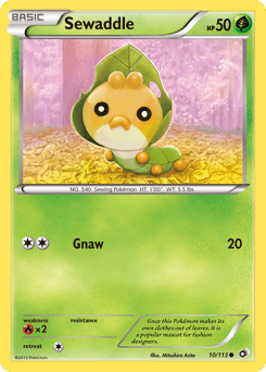 Sewaddle Legendary Treasures card