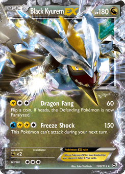 Black Kyurem-EX Legendary Treasures card