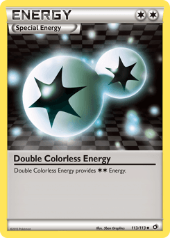 Double Colorless Energy Legendary Treasures card