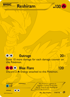 Reshiram Legendary Treasures card