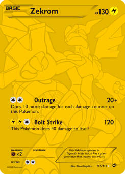 Zekrom Legendary Treasures card
