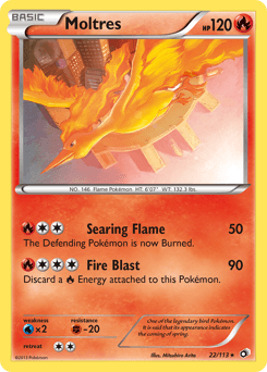 2013 Legendary Treasures Moltres #22