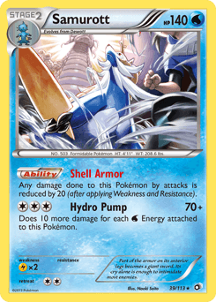 Samurott Legendary Treasures card