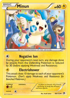 2013 Legendary Treasures Minun #48