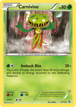 Carnivine Legendary Treasures card