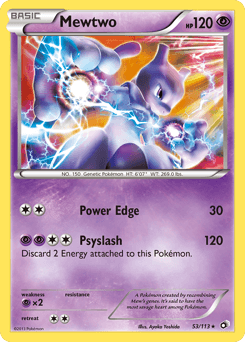 2013 Legendary Treasures Mewtwo #53