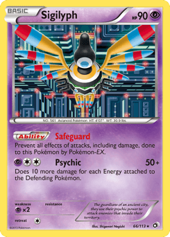 Sigilyph Legendary Treasures card