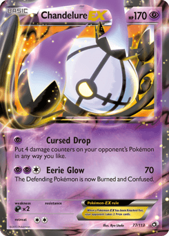2013 Legendary Treasures Chandelure-EX #77