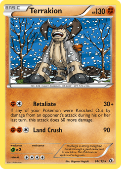 2013 Legendary Treasures Terrakion #84