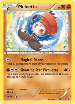 2013 Legendary Treasures Meloetta #86