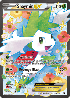 Shaymin-EX Legendary Treasures card