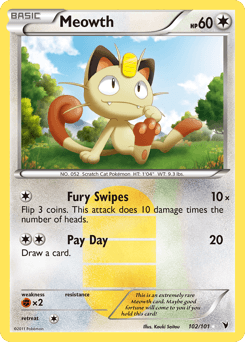 Meowth Noble Victories card