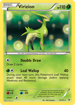 Virizion Noble Victories card