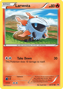 Larvesta Noble Victories card