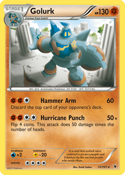 Golurk Noble Victories card