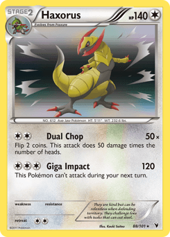 Haxorus Noble Victories card