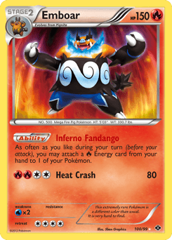 Emboar Next Destinies card