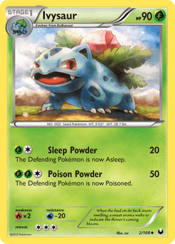 Ivysaur Dark Explorers card