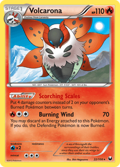 Volcarona Dark Explorers card