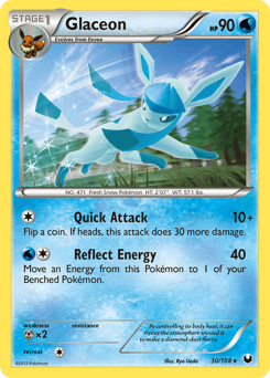 2012 Dark Explorers Glaceon #30