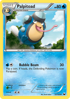 Palpitoad Dark Explorers card