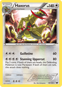 Haxorus Dark Explorers card