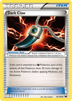 2012 Dark Explorers Dark Claw #92