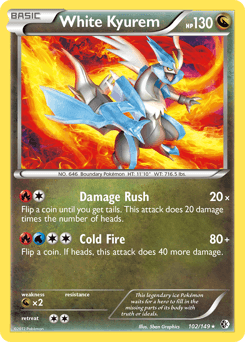 White Kyurem Boundaries Crossed card