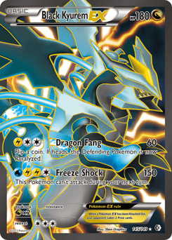 Black Kyurem-EX Boundaries Crossed card