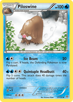 Piloswine Plasma Storm card