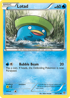 Lotad Plasma Storm card